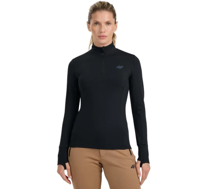 Dámská termální mikina 4F F098 tmavě černá 4FWAW25UBRUF098 20S Dámská termální mikina 4F F098 tmavě černá 4FWAW25UBRUF098 20S