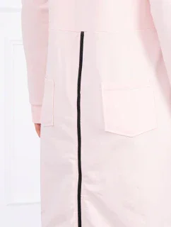 Mikina se zipem na zádech pudrově růžová