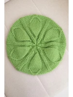 Dámská zimní vlněná čepice baret model 21896598 zelená - K-Fashion