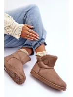 Ocieplane Dámské Sněžáky s Ozdobou Tmavě Bežové Siriol Ocieplane Dámské Sněžáky s Ozdobou Tmavě Bežové Siriol