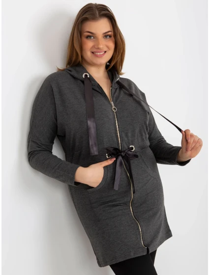 Dámská mikina EM BL HW 20 464.02P tmavě šedá - FPrice Dámská mikina EM BL HW 20 464.02P tmavě šedá - FPrice