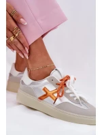 Dámské nízké sportovní boty – stříbrné Zelevelis Dámské nízké sportovní boty – stříbrné Zelevelis