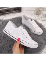 Big Star W FF274024 bílé prolamované nízké tenisky