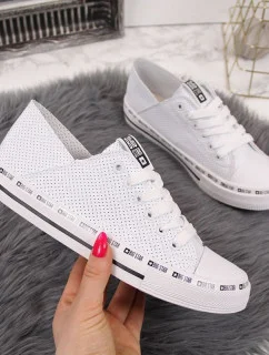 Big Star W FF274024 bílé prolamované nízké tenisky