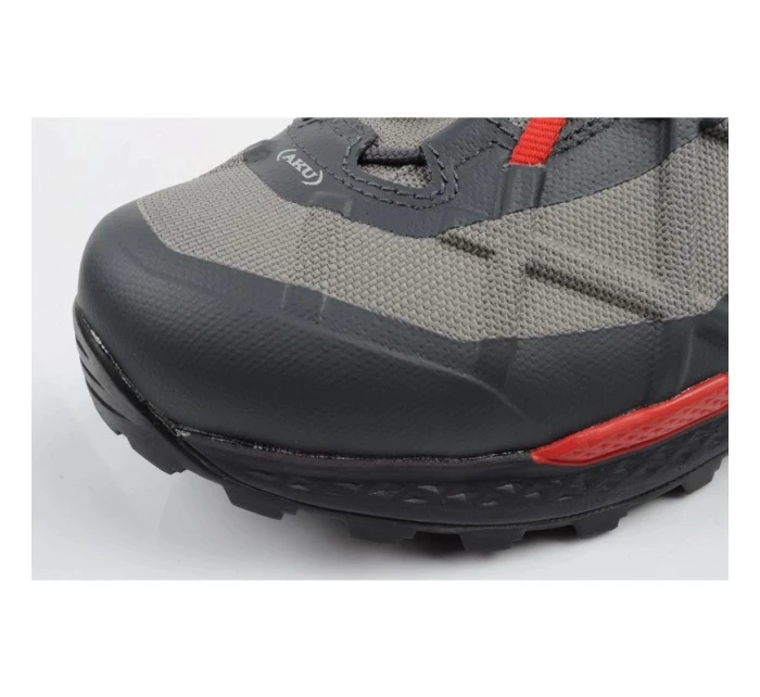 pánská kotníková obuv Goretex šedá červená model 21948444 - Aku