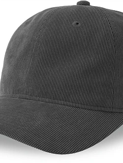 6 panelová manšestrová kšiltovka dark grey model 22478953 - Atlantis Headwear