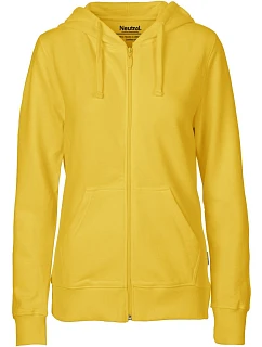 Neutral O 83301 Dámská mikina s kapucí z bio bavlny 77.8331 yellow