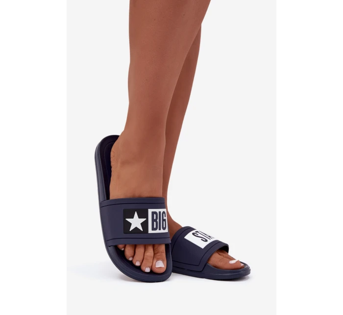 Dámské pantofle Big Star tmavě model 21708655 - Big Star Shoes Dámské pantofle Big Star tmavě model 21708655 - Big Star Shoes