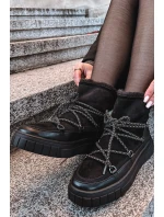 Dámské sněhule s šněrováním Černé model 21757757 - Boto Dámské sněhule s šněrováním Černé model 21757757 - Boto