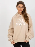 Dámská mikina EM BL 651 2.14X béžová - FPrice Dámská mikina EM BL 651 2.14X béžová - FPrice
