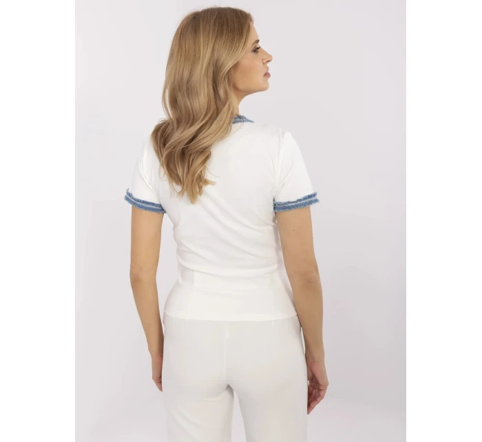 T shirt NM TS model 20989497 ecru - FPrice T shirt NM TS model 20989497 ecru - FPrice