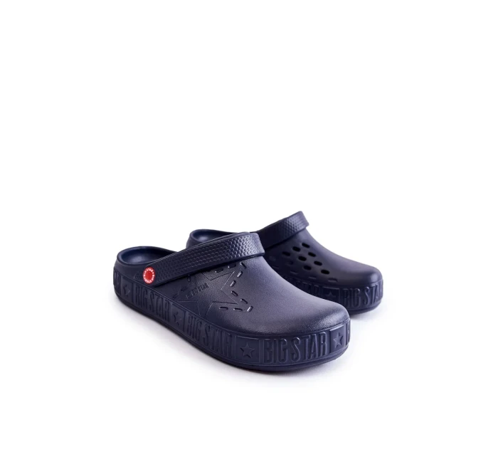 Pánské lehké pantofle Kroks Big Star II175002 Námořnická modrá