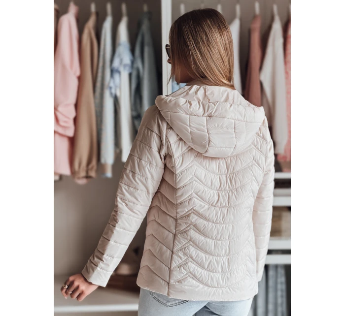 Dámská přechodná prošívaná bunda béžová Dstreet model 21986898 - FashionStreet