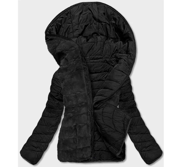 KRÓTKA DWUSTRONNA KURTKA DAMSKA ZIMOWA CZARNA model 21245202 - LHD