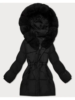 Černá dámská zimní bunda s kapucí S'West (B8550-1)