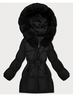 Zimowa kurtka damska z kapturem czarna model 21721846 - S'WEST
