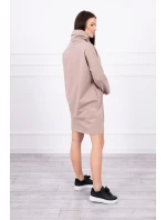 Béžové vázané šaty Béžové vázané šaty