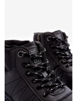 Dětské zateplené trekové boty černé Big Star MM374203