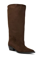 Kožené kozačky na podpatku s model 22355480 - Boto
