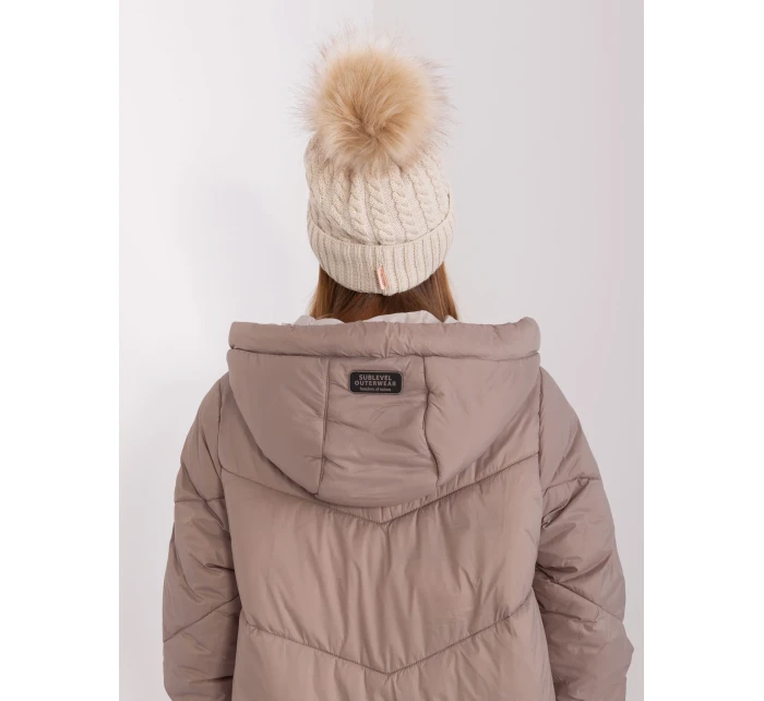 Czapka JK CZ model 18975362 beżowy - FPrice Czapka JK CZ model 18975362 beżowy - FPrice