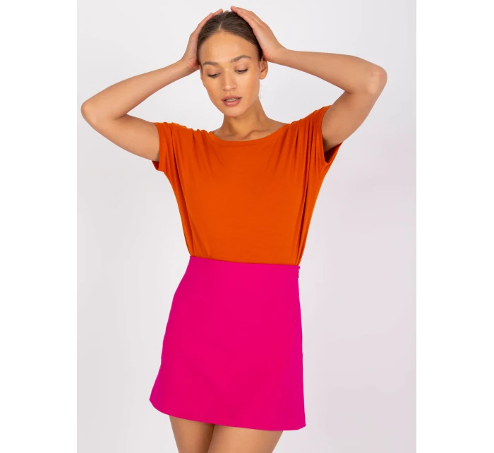 T shirt RV TS model 21275305 ciemny pomarańczowy - FPrice T shirt RV TS model 21275305 ciemny pomarańczowy - FPrice