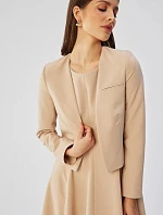 Dámské sako S368 béžové - Stylove