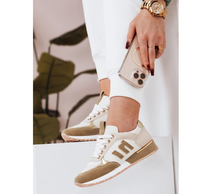 Dámské tenisky LENSI khaki FashionStreet ZY0037