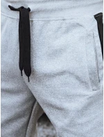 Pánské světle šedé teplákové kalhoty model 21972465 - Dstreet Pánské světle šedé teplákové kalhoty model 21972465 - Dstreet