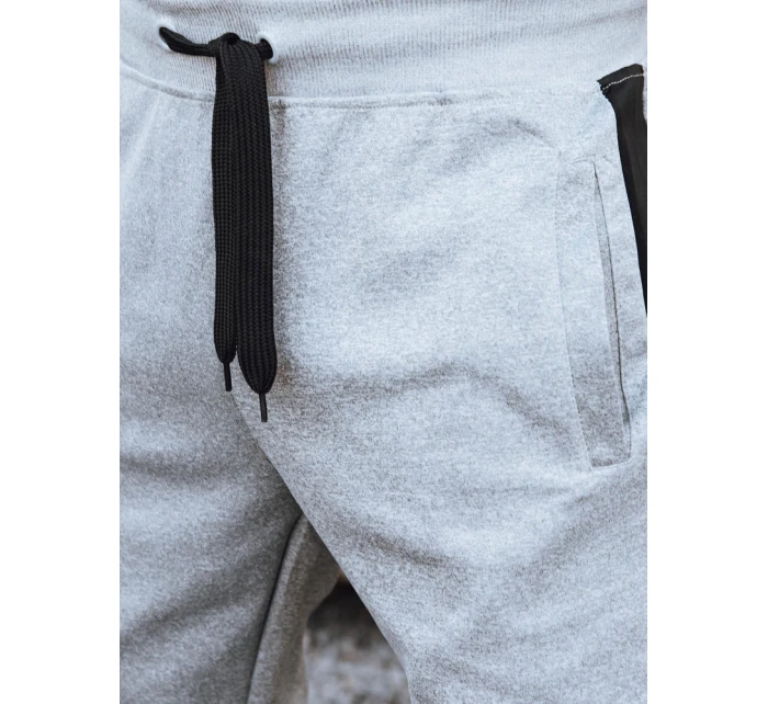 Pánské světle šedé teplákové kalhoty model 21972465 - Dstreet Pánské světle šedé teplákové kalhoty model 21972465 - Dstreet