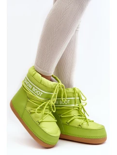 Dámské vázané sněhové boty olivové model 21642412 - Boto