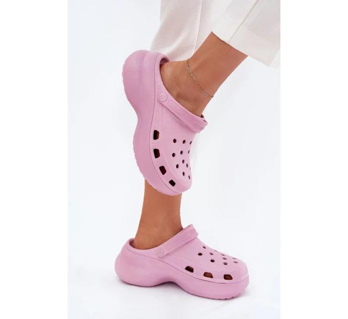 Dámské Plážové Sandály Na Masivní Podešvi Big Star model 21703077 Růžové - Big Star Shoes Dámské Plážové Sandály Na Masivní Podešvi Big Star model 21703077 Růžové - Big Star Shoes