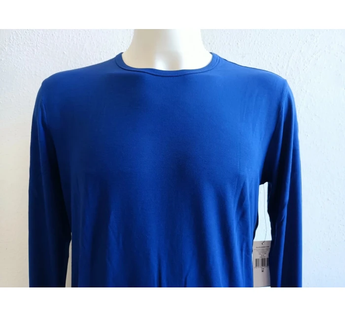 Pánské tričko s dlouhým rukávem 714753030001 modré - Ralph Lauren