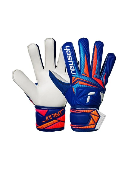 Attrakt Solid Junior brankářské rukavice modré model 22057159 - Reusch Attrakt Solid Junior brankářské rukavice modré model 22057159 - Reusch