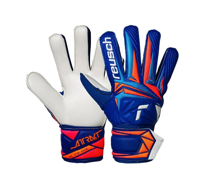 Attrakt Solid Junior brankářské rukavice modré model 22057159 - Reusch Attrakt Solid Junior brankářské rukavice modré model 22057159 - Reusch