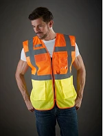 Yoko HVW 820 Hi-Vis síťovaná bezpečnostní vesta 79.W820 hi vis yellow/royal blue Yoko HVW 820 Hi-Vis síťovaná bezpečnostní vesta 79.W820 hi vis yellow/royal blue