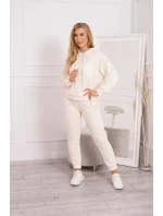 Tepláková souprava s kapucí ecru Tepláková souprava s kapucí ecru