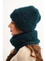 Dámská souprava čepice a šály zimní s ozdobným mořská model 21461098 - K-Fashion