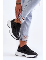 Modní Dámské Sportovní Boty S Síťovinou Černá Venice Modní Dámské Sportovní Boty S Síťovinou Černá Venice