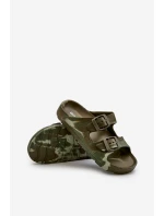 Lehké Dětské Pěnové Žabky S Sponami Tmavě Zelené Adirnaca Lehké Dětské Pěnové Žabky S Sponami Tmavě Zelené Adirnaca