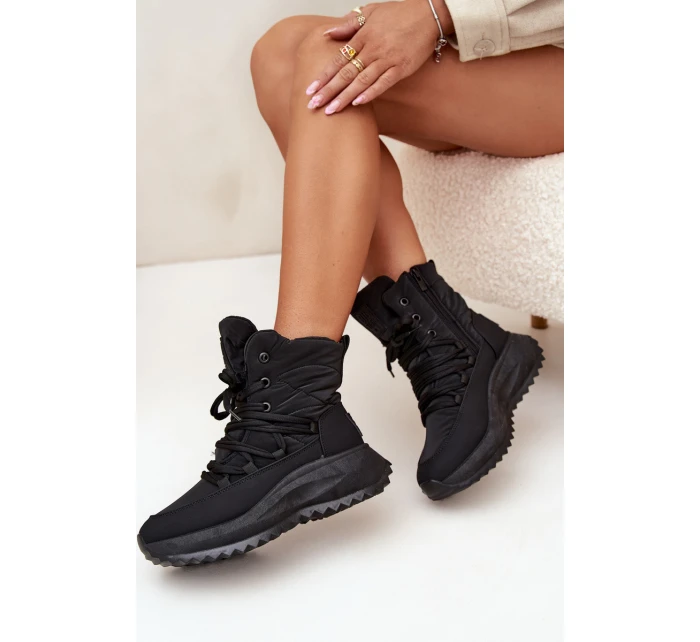 Dámské Sněhule Na Zip Big Star model 21706125 Černé - Big Star Shoes