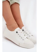 Dámské tenisky z eko kůže Big Star TT274023 Bílé Dámské tenisky z eko kůže Big Star TT274023 Bílé