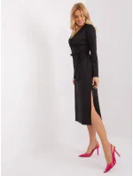 Sukienka LK SK model 19394536 czarny - FPrice Sukienka LK SK model 19394536 czarny - FPrice