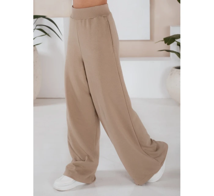 Dámský komplet širokých kalhot a mikiny MINALIA beige FashionStreet AY0918