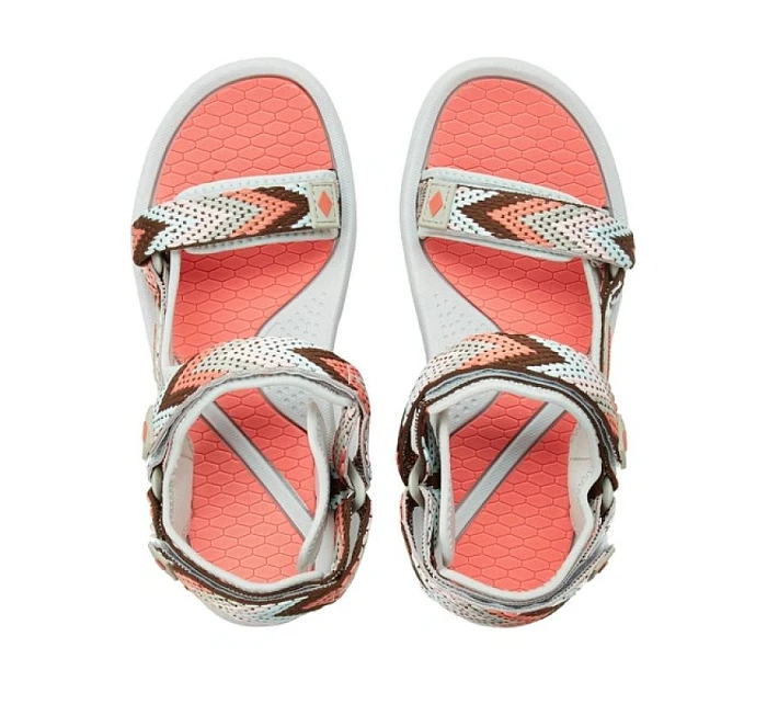 Lee Cooper dámské boty na suchý zip sandály na léto plážové světle šedé růžové dámské