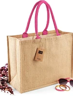 Westford Mill W 407 Jutová nákupní taška "Classic" 50.0407 natural/fuchsia