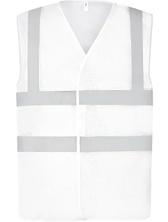 Yoko HVW 120 Hi-Vis síťovaná bezpečnostní vesta 79.W120 white