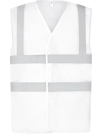 HVW 120 HiVis síťovaná bezpečnostní vesta model 22502219 white - Yoko HVW 120 HiVis síťovaná bezpečnostní vesta model 22502219 white - Yoko