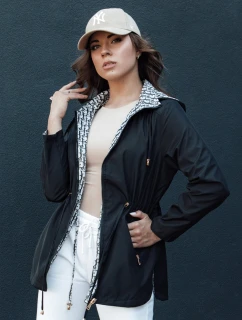 Dámská přechodná bunda parka s kapucí BEGET černá FashionStreet TY4406