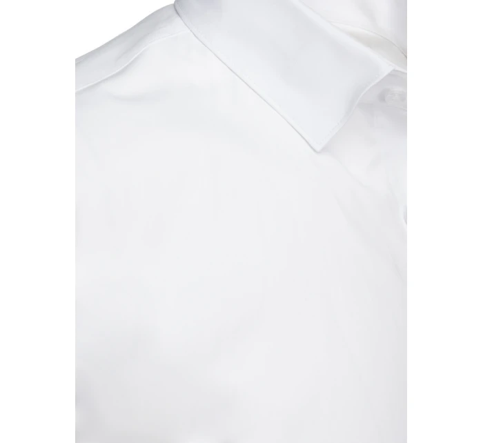 Pánská bílá košile s krátkým rukávem FashionStreet KX1045