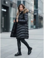 Dámská zimní bunda GLAMOUR FUSION černá FashionStreet TY3890z